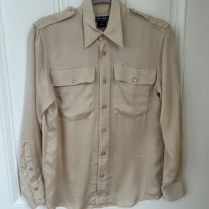 Ralph Lauren collection purple label silk blouse, sz 8